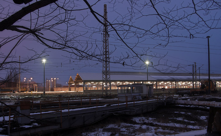 Der Bahnhof Frankfurt an der Oder von einer Seite die man sonst nicht zu Gesicht bekommt